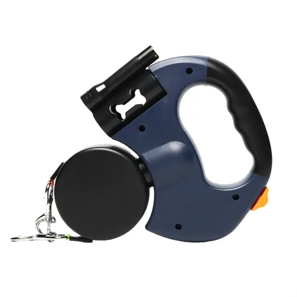 Dual-Headed LED Retractable Dog Leash