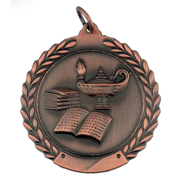Lamp of Knowledge Medal - Engravable