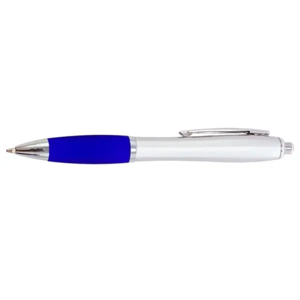 Click Satin Gray Finish Plastic Ballpoint Pen