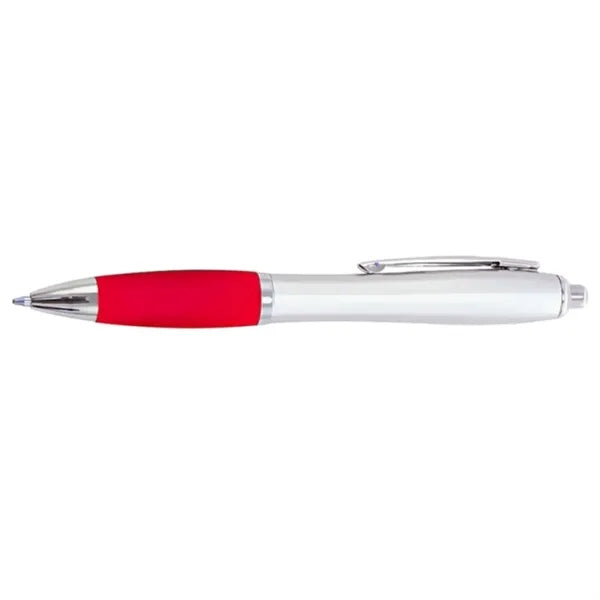 Click Satin Gray Finish Plastic Ballpoint Pen