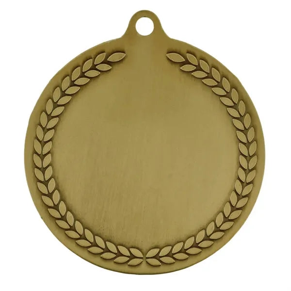 Diamond-cut Volleyball Medal - Engravable