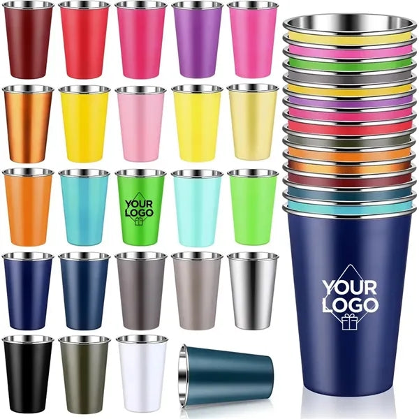 16oz Stainless Steel Shatterproof Pint Cup