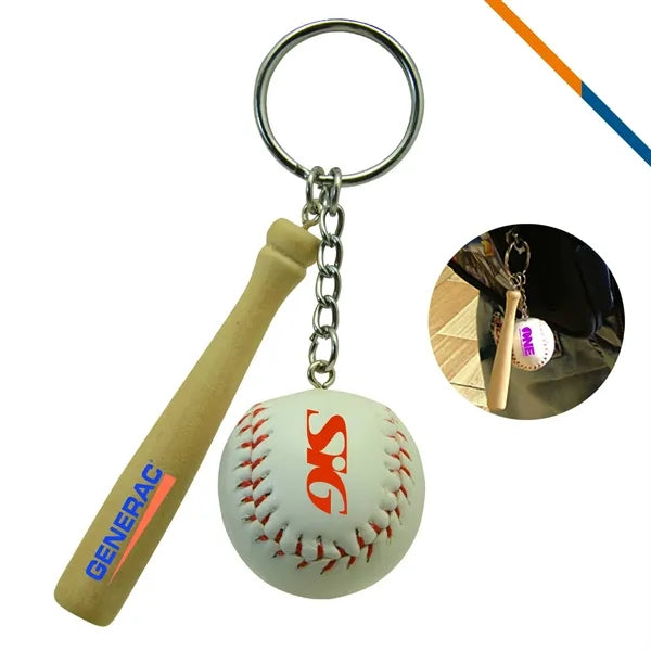 Baseball Bar Keychain