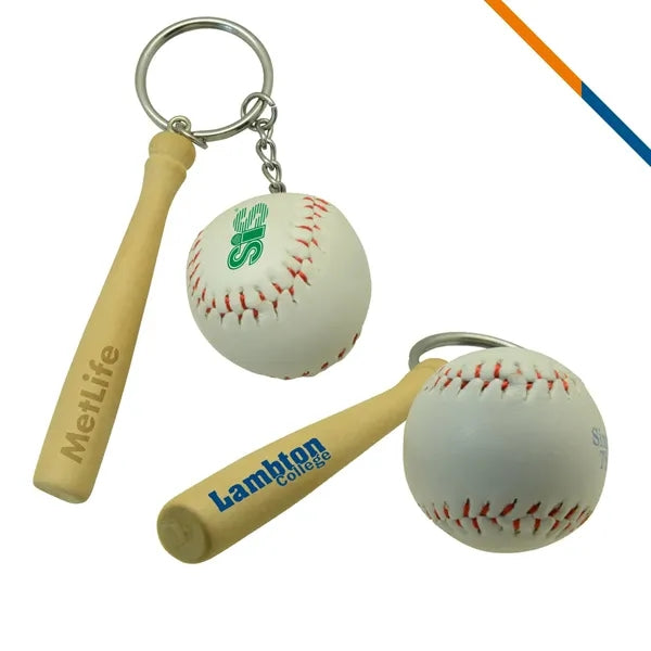 Baseball Bar Keychain