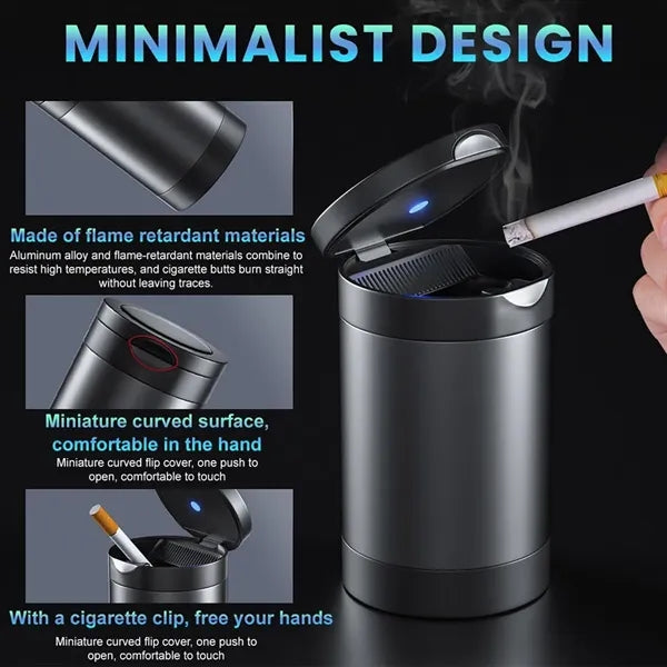 Car Ashtray with Lid Smell Proof