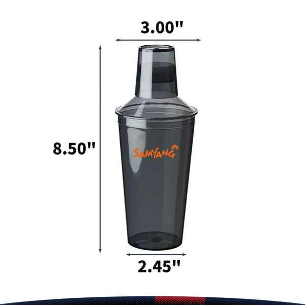 17 oz. portable Plastic Cocktail Shaker