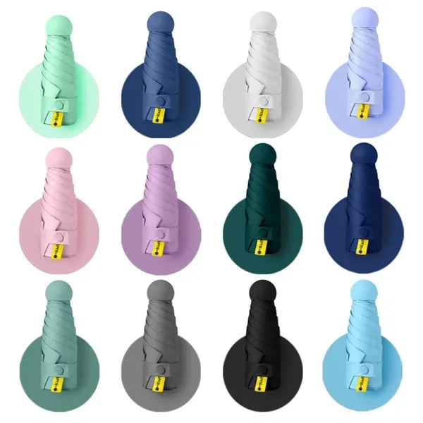 Pocket - Size Folding Umbrella Logo Printing Marketing Gifts