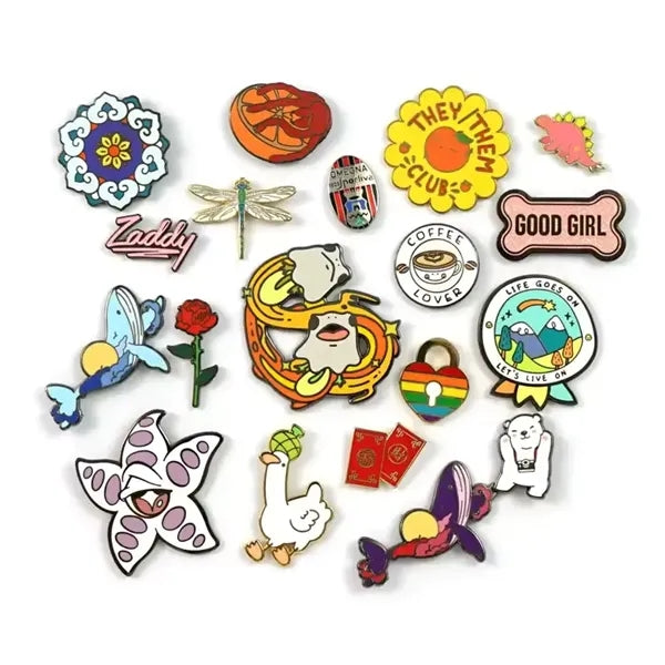 1.2" Die Struck Iron Soft Enamel Lapel Pin
