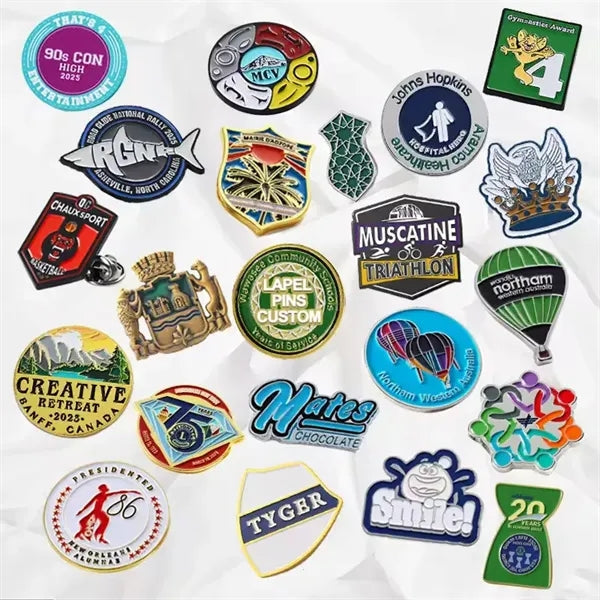 1.2" Die Struck Iron Soft Enamel Lapel Pin