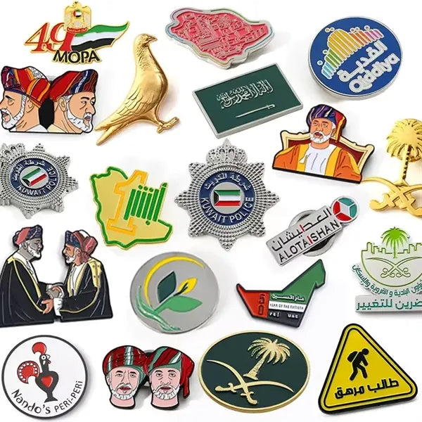 1.2" Die Struck Iron Soft Enamel Lapel Pin