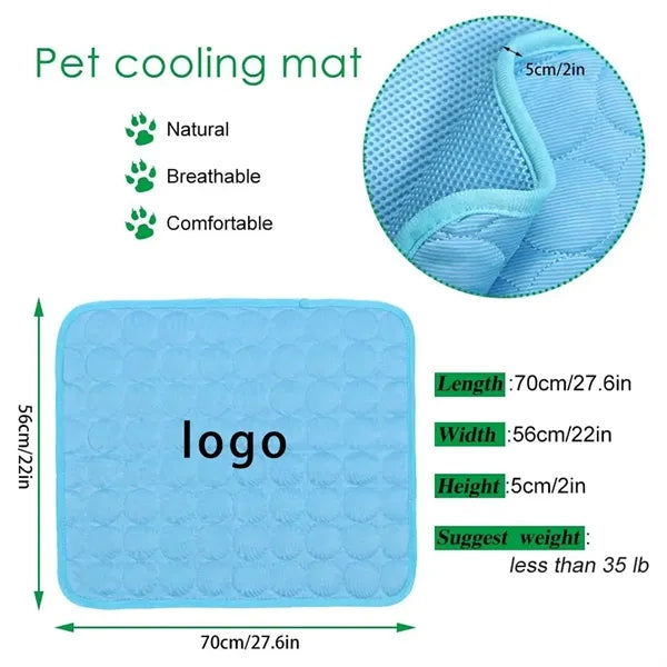 Dog Cooling Mat 22'' x 28'' Upgrade Pet Cool Pad