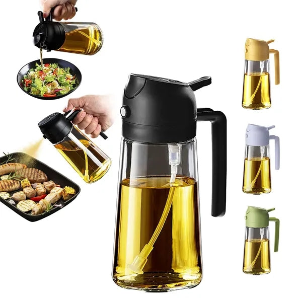 16oz Glass Olive Oil Sprayer for Cooking
