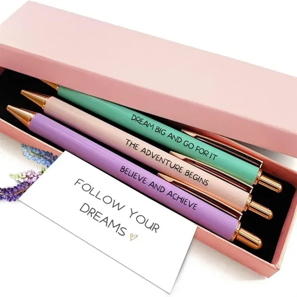 Inspirational3PCS Fancy Pen Set for Women Girl