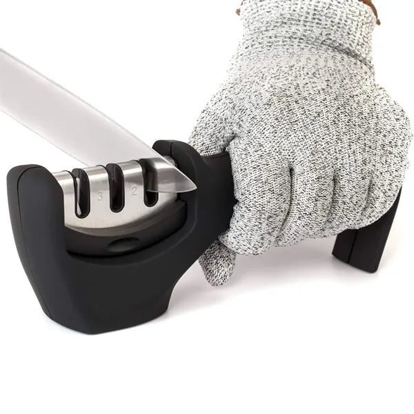 3-Stage Knife Sharpener Helps Repair Restore Polish Blades