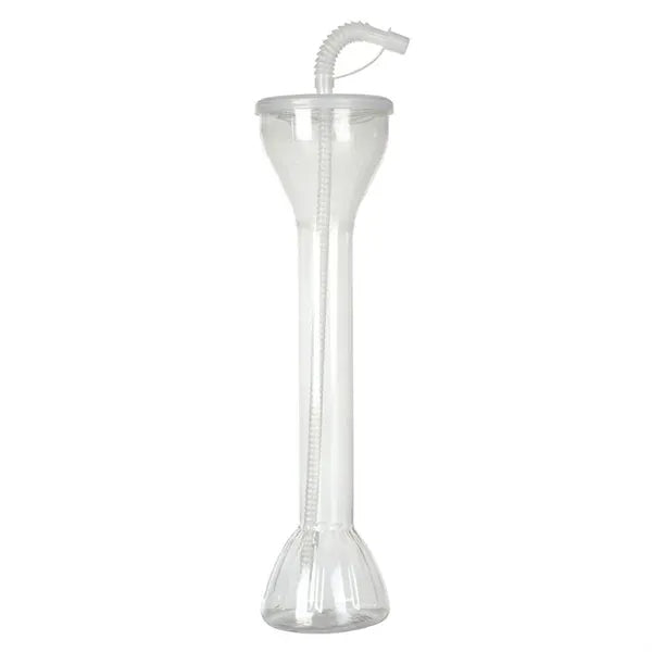 Disposable Plastic Water Bottle Party Yard Cup with Straw