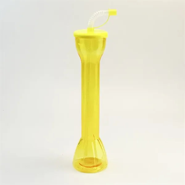 Disposable Plastic Water Bottle Party Yard Cup with Straw