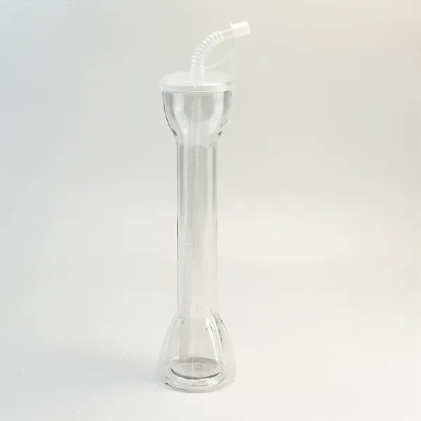 Disposable Plastic Water Bottle Party Yard Cup with Straw