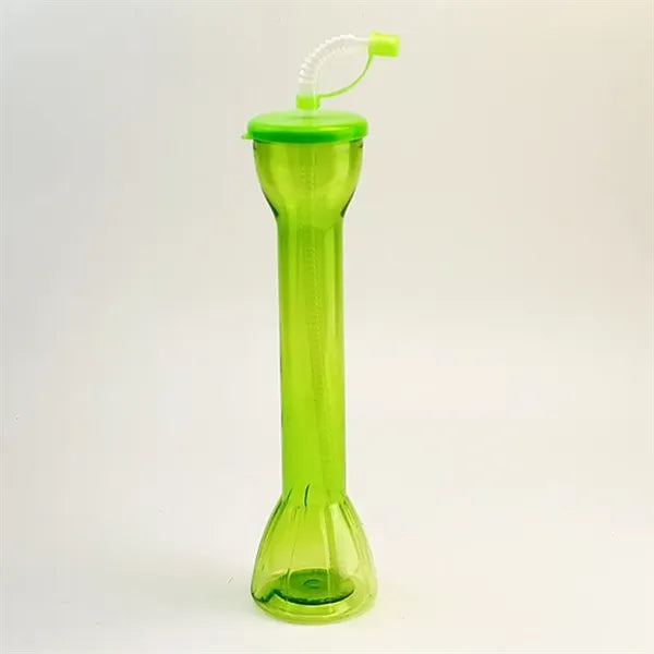 Disposable Plastic Water Bottle Party Yard Cup with Straw