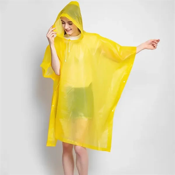 Adult Poncho with Plastic Snap Pouch