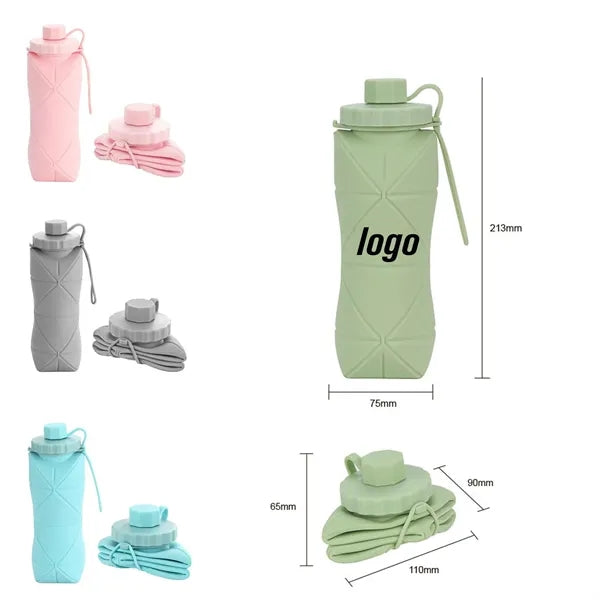 Foldable Silicone Sports Water Bottle"