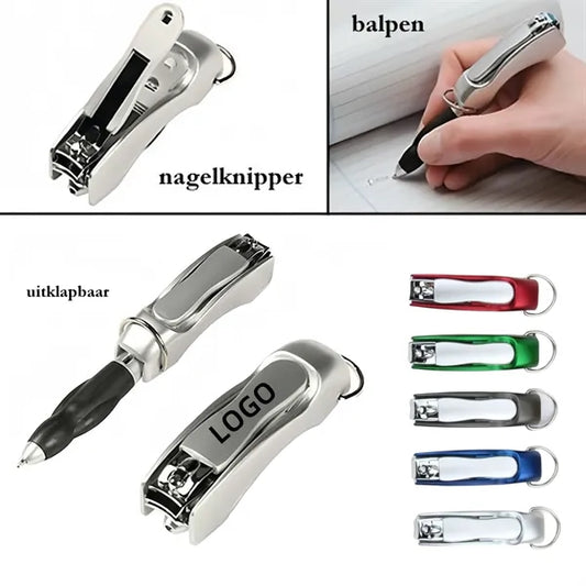 Creative Multifunction Folded Nail Clippers Ballpoint Pen