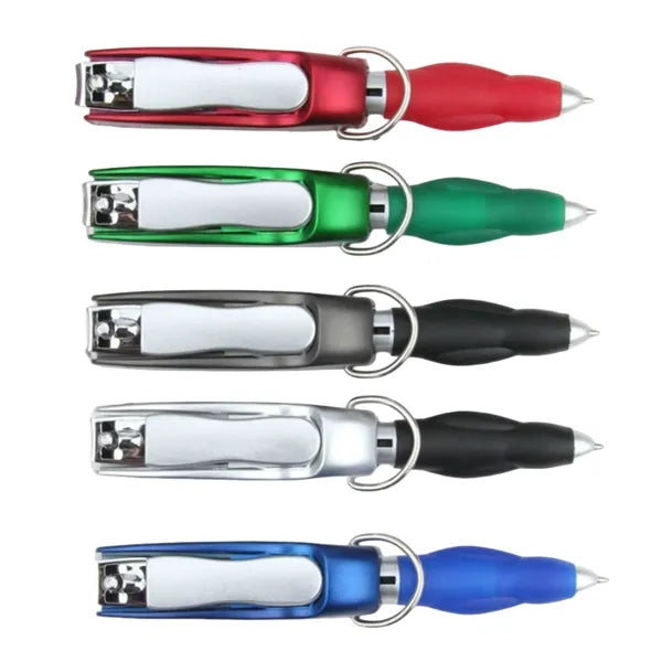 Creative Multifunction Folded Nail Clippers Ballpoint Pen