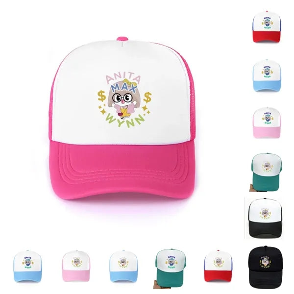 Adjustable baseball cap with cartoon patterns