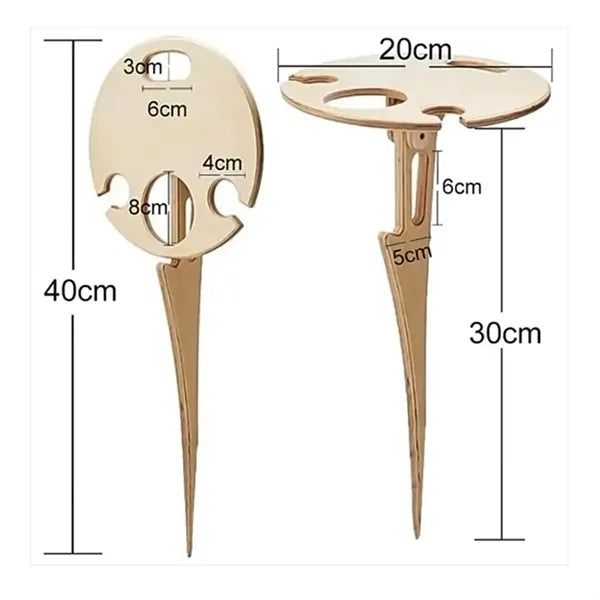 Outdoor Folding Wine Table