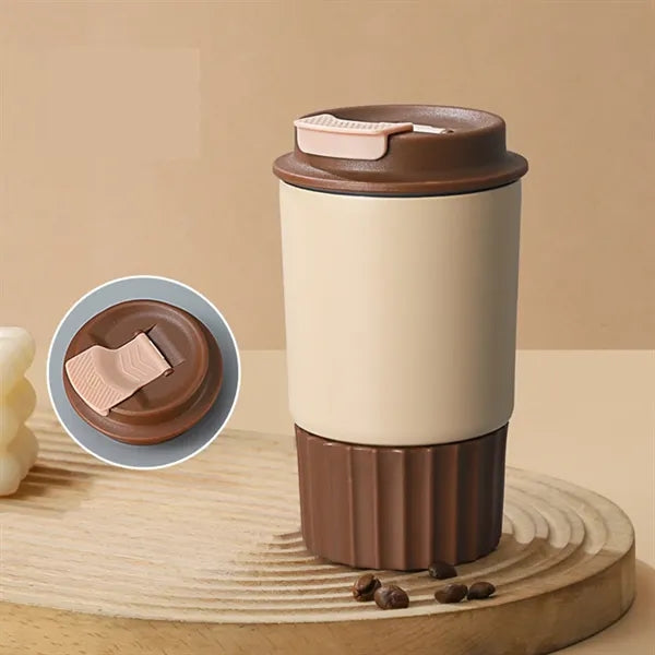 12 oz Double Wall Vacuum Coffee Mug with Lid