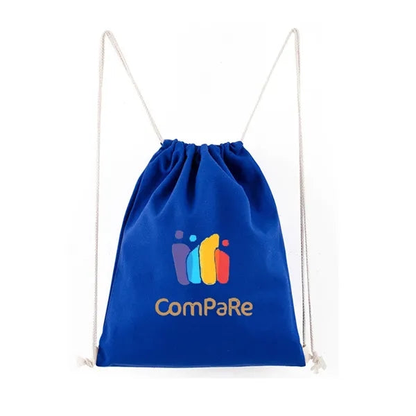 Cotton Canvas Drawstring Backpacks