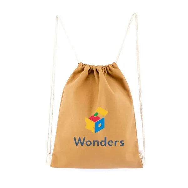 Cotton Canvas Drawstring Backpacks