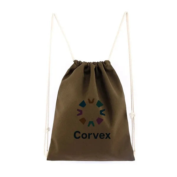 Cotton Canvas Drawstring Backpacks