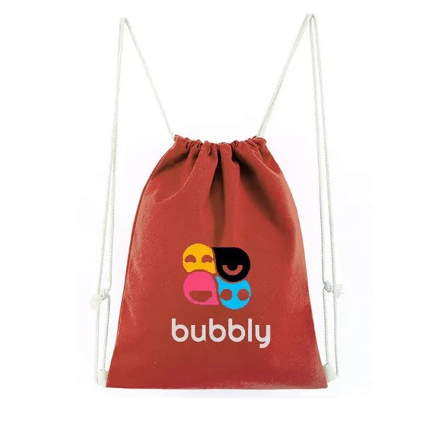 Cotton Canvas Drawstring Backpacks
