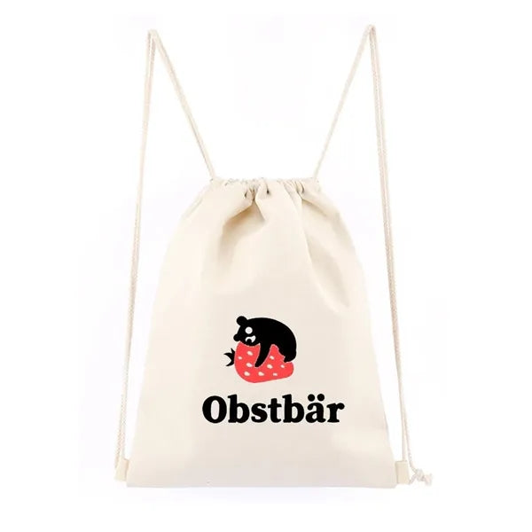 Cotton Canvas Drawstring Backpacks