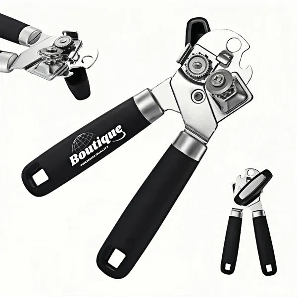3 In 1 Manual Can Opener With Ergonomic Grip