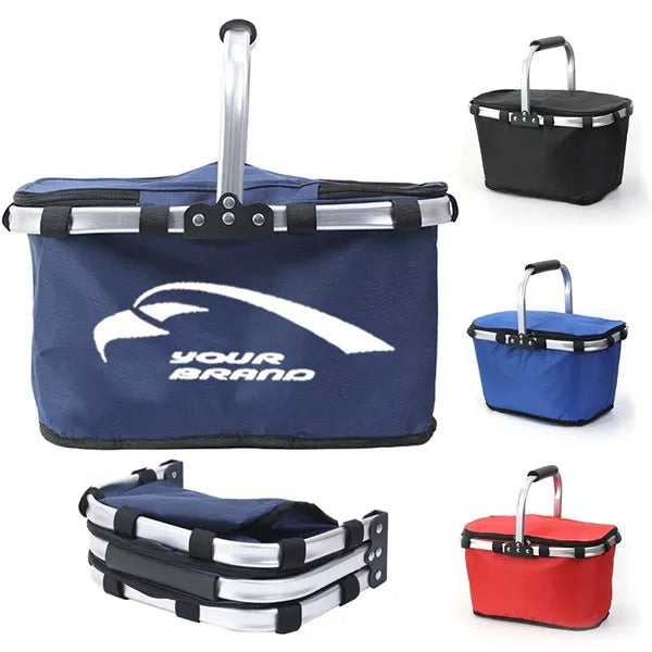 26 L Large Size Foldable Picnic Shopping Basket Insulated