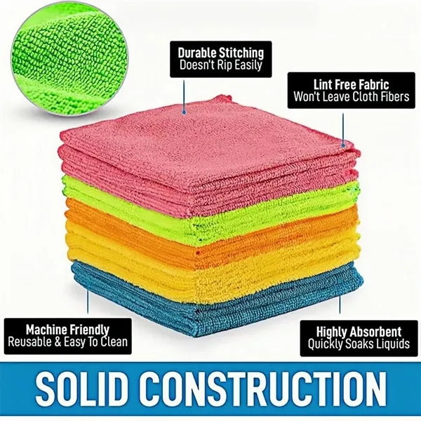 12'' x 12'' Microfiber Cleaning Towel For Car Care