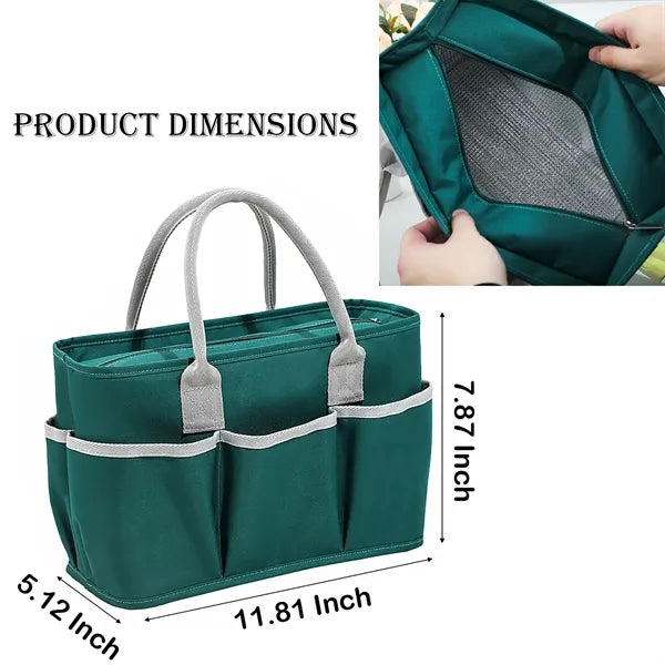 14-Can Two-Tone Cooler Bag with Multiple Pockets