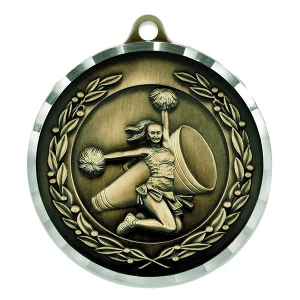 Diamond-cut Cheer Medal - Engravable