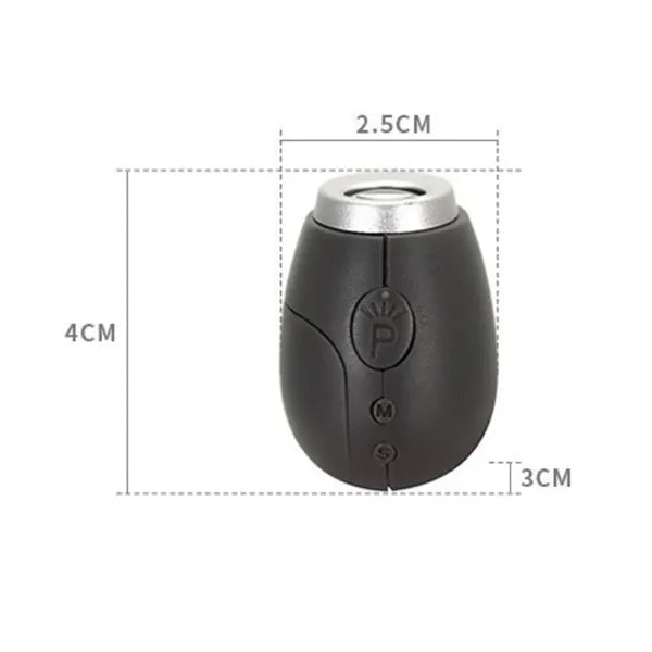 Portable LED Projection Clock Keychain with Time Display