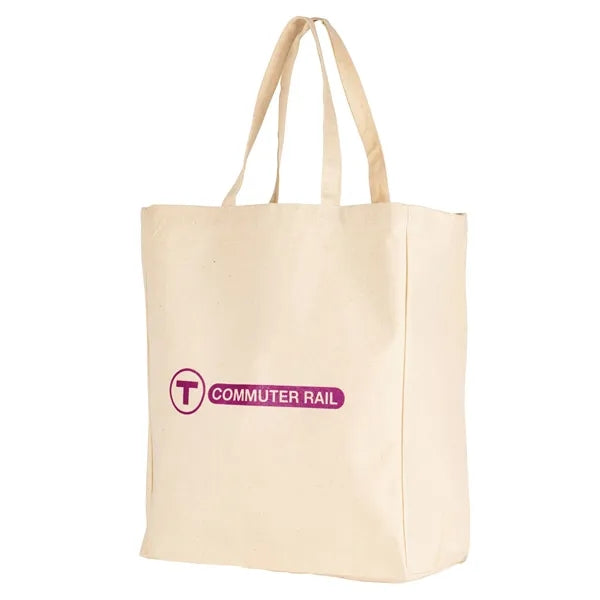 Cotton Gusset Grocery Tote Bag