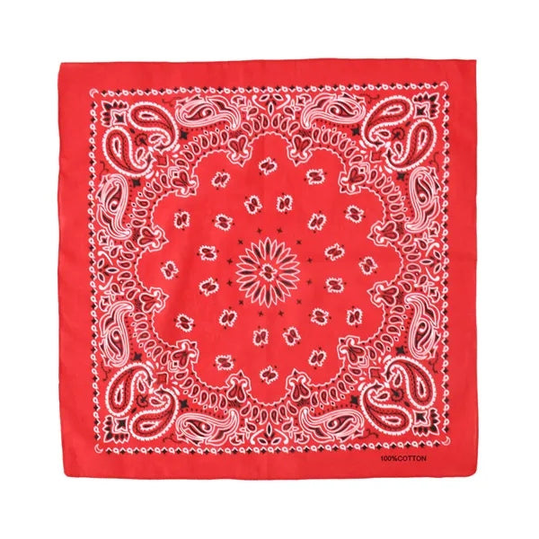 Straw Cowboy Hat With Cotton Bandana