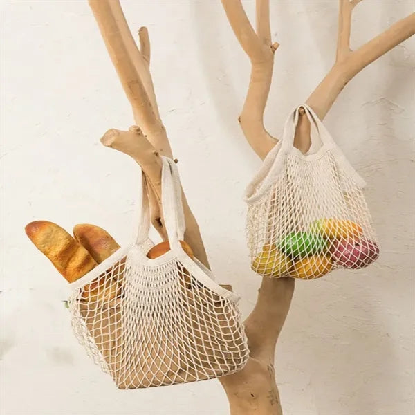Collapsible Cotton Mesh Market Totes