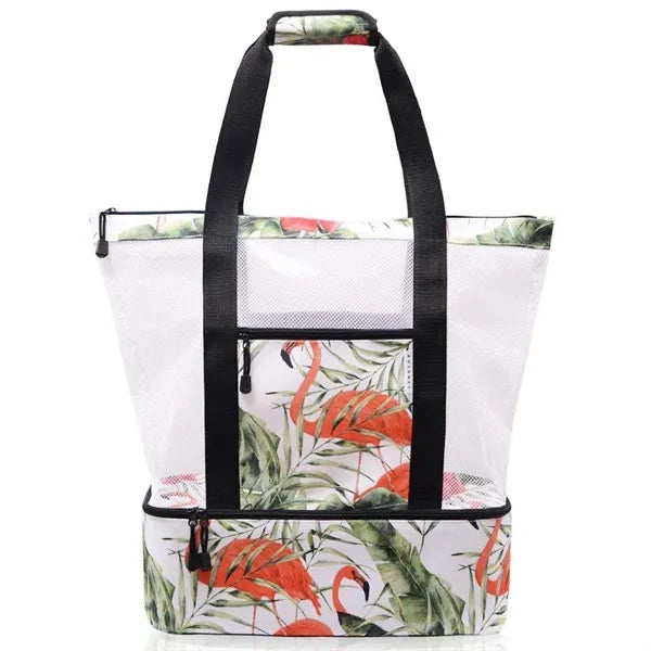 Huge Dual-Compartment Beach & Picnic Tote Bag