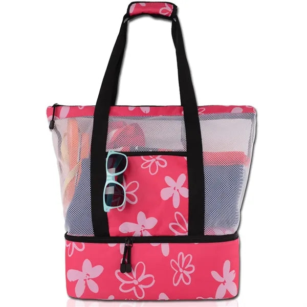 Huge Dual-Compartment Beach & Picnic Tote Bag