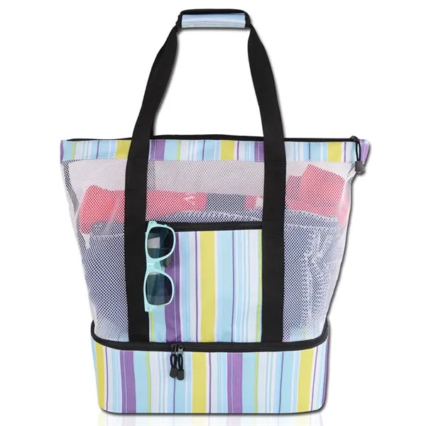 Huge Dual-Compartment Beach & Picnic Tote Bag