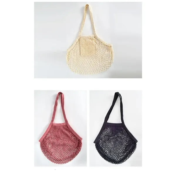 Collapsible Cotton Mesh Market Totes