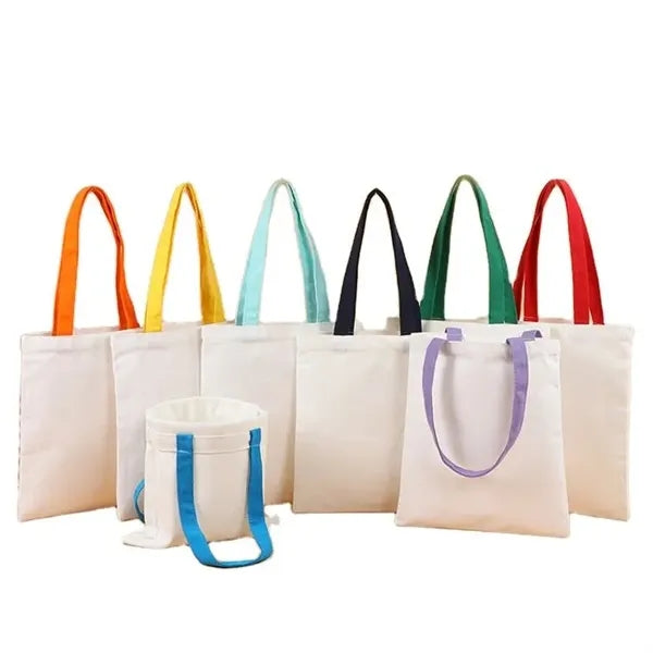 Colorful Handle Eco-Friendly Canvas Tote