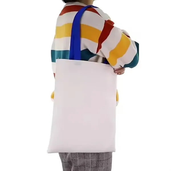 Colorful Handle Eco-Friendly Canvas Tote