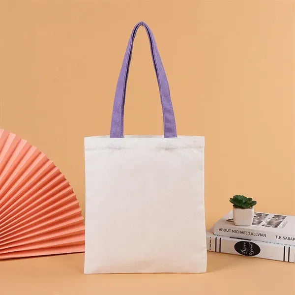 Colorful Handle Eco-Friendly Canvas Tote